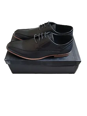 Duke D555 Vance 1  Formal Lace-up Shoes Black Office Leather Shoes Size UK 12 • £25.99