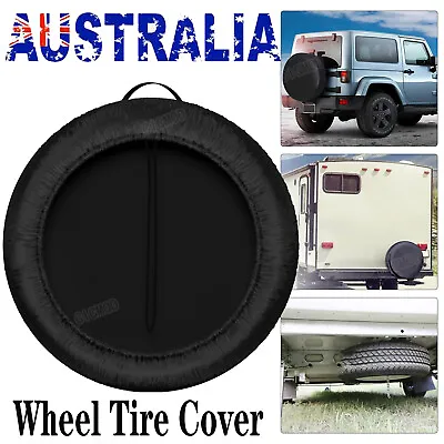 14inch Spare Tire Cover Waterproof Wheel Tyre Cover Black For RV Van Auto Car • $15.99