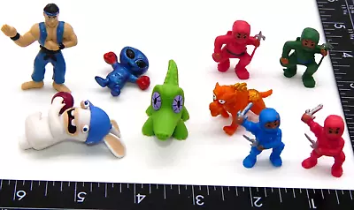 Lot Assorted  Miniature Figure Toy Figurine Karate Rabbids Ninja Alien Capsule • $12.95