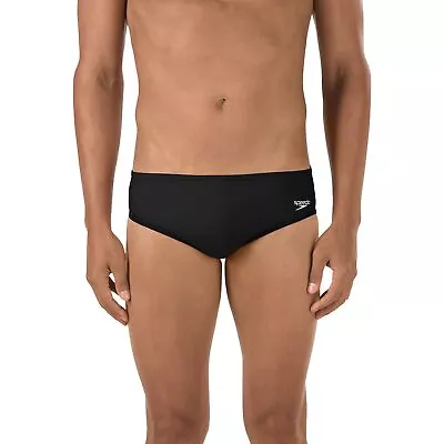 New Speedo Men's Solid Powerflex Eco Swim Race Brief 32  70800 • $20