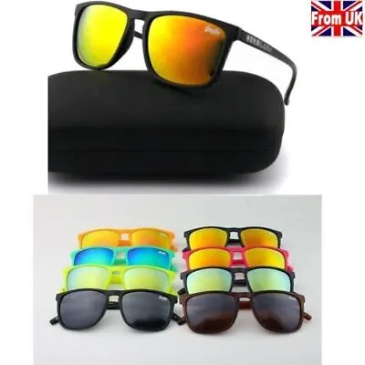 SUPERDRY Polarized MenWomen Sunglasses UV400 Pilot Sport Glasses Driving Eyewear • £6.58