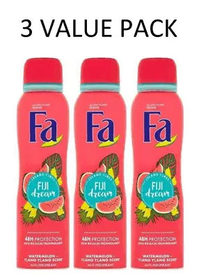 Fa Deodorant Spray Fiji Dreams 300ml -10 Oz-each (Pack Of 3) From Germany • $17.97