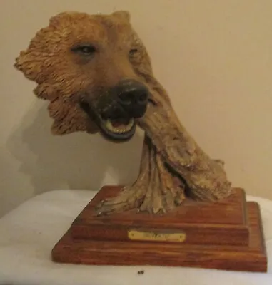 Mill Creek Studios Bear Silvertip Sculpture RARE Signed By Stephen Herrero 1994 • $403.65