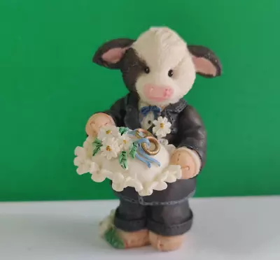 Mary's Moo Moos RING BEARER Wedding Party Cow Figurine • $15