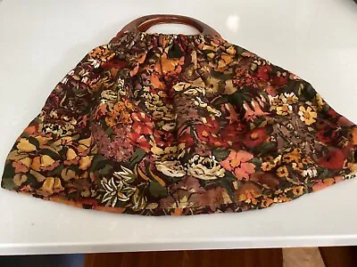 Vintage Liberty Country Garden Fabric Handbag • £5.99