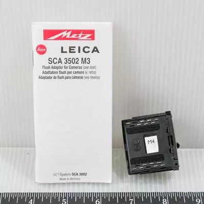 Metz SCA 3502 For Leica Module Hot Shoe Adapter R8 R9 M6TTL • £63.34