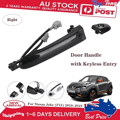 Front O/S Driver Right Side Door Handle Keyless Entry For Nissan Juke 2010-2019 • $37.75