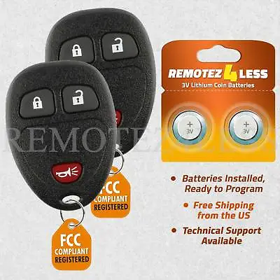 2 For GMC Sierra 2007 2008 2009 2010 2011 2012 2013 Keyless Entry Remote Key Fob • $11.89