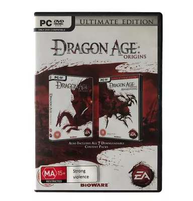 Dragon Age: Origins - PC DVD Rom - Complete With Manual • $18.99