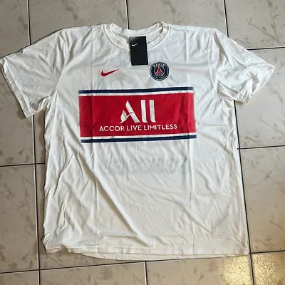 Nike Lionel Messi PSG Paris Saint-Germain T-Shirt Jersey XXL White • $14.99