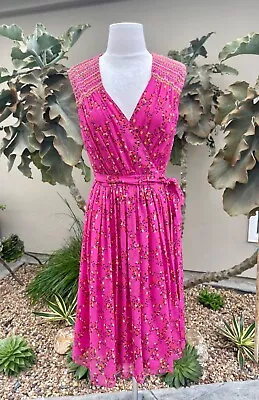 Diane Von Furstenberg Silk Floral  Bali' Wrap Dress Size 6 • $110