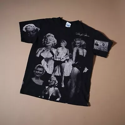 VTG 90s Marilyn Monroe Mens Medium AOP All Over Print The Estate Tee T Shirt • $79.99