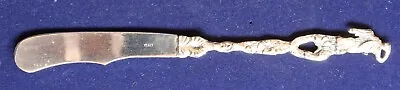 Vintage Ornate Sterling Silver Butter Knife Robed Senate Figure Ceasar ITALY • $23.52