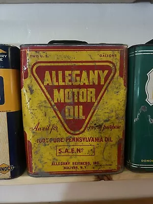 Allegheny Oil 2 Gallon Oil Can Rare  • $100