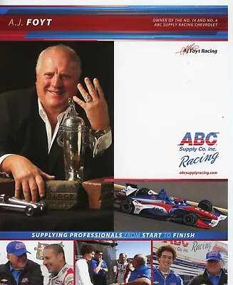 A.J Foyt Hero Card ABC Supply Company Racing Indianapolis 500 Foyt Racing • $5.97
