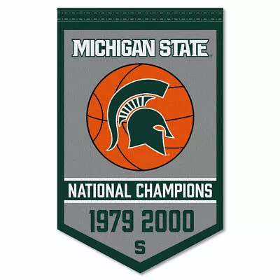 Michigan State Spartans Basketball National Champions Banner Flag • $18.95