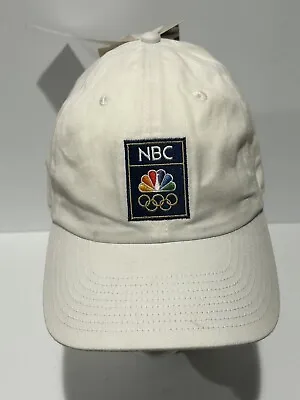 Vintage NBC Olympic Games White Cap Hat • $14.99