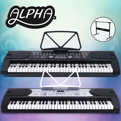 Alpha 61 Keys Digital Piano Keyboard Electronic Electric Keyboards 2 Colours • $109.95