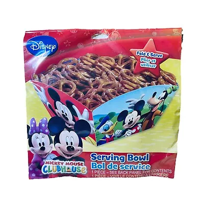 Disney Mickey Mouse Clubhouse Party Time Serving Bowl Fold Serve Toss- NEW • $16.32