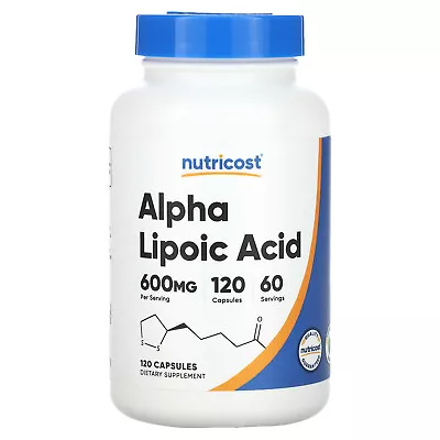 Alpha Lipoic Acid 600 Mg 120 Capsules (300 Mg Per Capsule) • $18.72