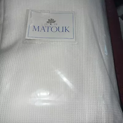 Matouk Queen  Coverlet  Georgio Bone New  Cotton Matelasse • $329.99