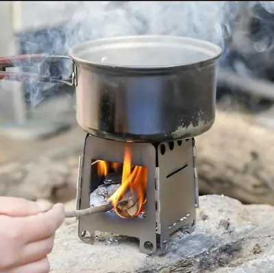 Portable Camping Fire Wood Outdoor Survival Cooking Stove  • $22