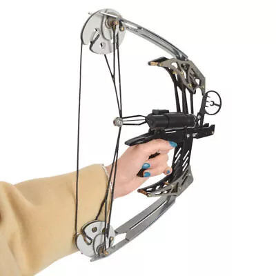 30lbs Mini Compound Bow Set 14  Triangle Bow&Arrow Kit Archery Hunting Fishing • $96.39