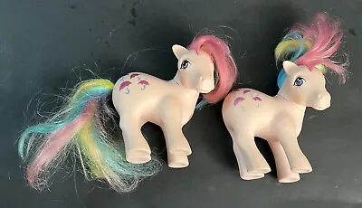 2- Vintage Hasbro 1983 - MY LITTLE PONY - G1 Rainbow Pony - Parasol Figures • $15