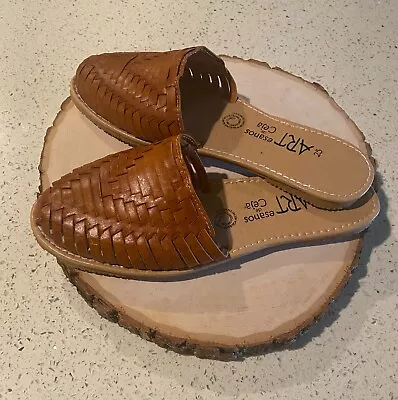 Womens Leather Slip On Huarache Mexican Sandals • $29.99