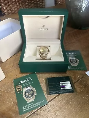 Rolex Day Date 18238 36mm 18ct SOLID Yellow Gold CHEAPEST On EBay For Quick Sale • £9999