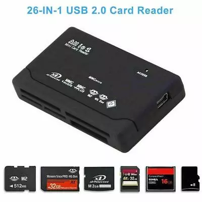 1X All In One Card Memory Reader USB External SDHC US M2 Micro Mini XD MMC L6S0 • $2.91