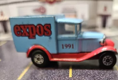 Matchbox Ford Model A Delivery Truck Scale Model - MLB Montreal Expos Parts Miss • $4