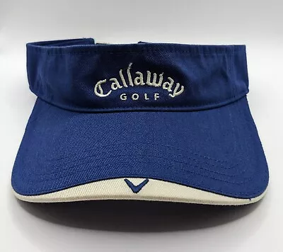 Callaway V Golf Blue /White Visor Fusion FT-3 Tour Adjustable One Size Fits All • $10