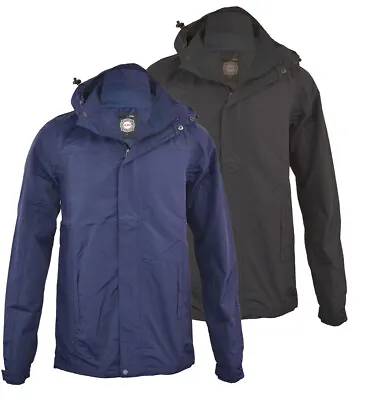 Mens Waterproof Smart Classic Performance Jacket Coat Big & Tall Fit M-2XL • £17.99