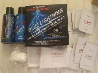 Manic Panic Bleach & Color (+ Extras) Lot - 30 Vol Voodoo Blue & Turquoise  • $34.95