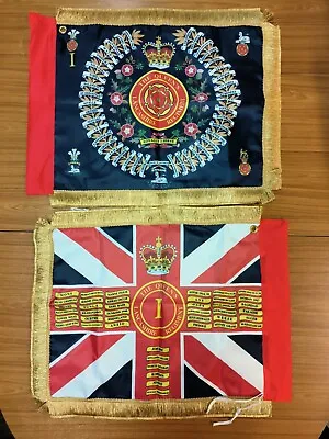 The Queens Lancashire Regiment Miniature 1st Bn Regimental/Queen's Colour Flag.  • £40