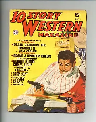 10 Story Western Magazine Pulp Jul 1949 Vol. 39 #4 FN • $10.50