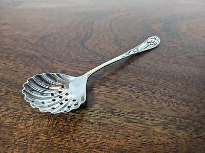 Silver Plate Sugar Spoon EPNS Clam Bowl And Floral Design • $9