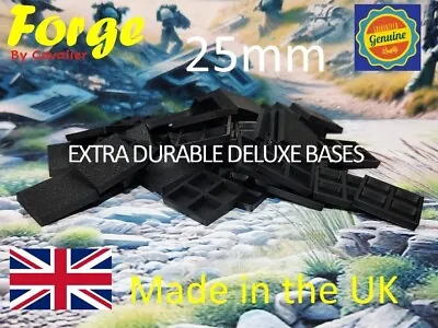 25mm Square Wargaming Bases EXTRA Durable Plastic War Gaming Tabletop Games • $8.31