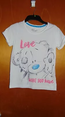 £9.99 • Buy M&S Tatty Teddy Top 'Me To You' S/Sleeved 10-11yrs 146cm White Mix BNWoT