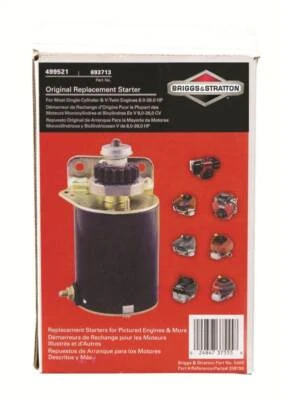 $124.18 • Buy Briggs & Stratton 5406K Starter Motor (Single Cylinder & V-Twin)