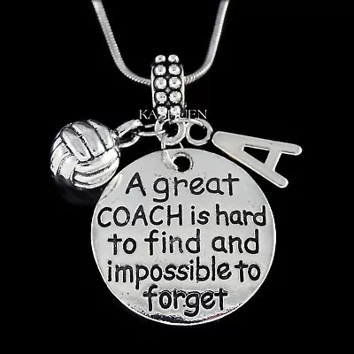 Personalized Gifts For Volleyball Coach Retirement Keychain Sports Necklace New • $42