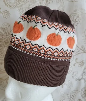 Gymboree Lil Pumpkin Unisex Fall Pumpkin Lined Cotton Beanie SIZE 8+ • $5.87