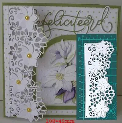 Metal Cutting Dies Floral Frame Background Crafts Stencil Scrapbooking Embossing • $3.82
