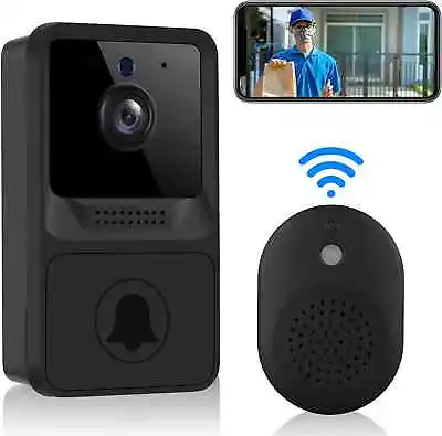 $18.89 • Buy Smart Doorbell Wireless Door Chime WiFi Intercom Video Camera Door Ring Bell 
