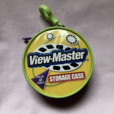 VIEW-MASTER Yellow Purple Soft Zippered Storage Carry Case Clip Holds 48 Reels • $18.99