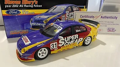 1:18 Classic Carlectables 2002 Super Cheap Auto Racing / Steve Ellery AU Falcon • $380