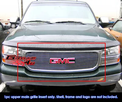 Fits 2001-2002 GMC Sierra 1500/2500/3500 Mian Upper Chrome Billet Grille Grill • $49.99