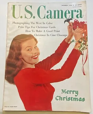 1956 US Camera Magazine Pinup Girls Model Vintage Hollywood Christmas • $22.99