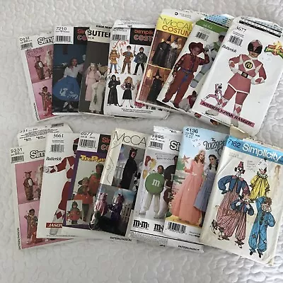 Lot Of 14 Simplicity Butterick McCalls Children Halloween Costume Patterns VTG • $21.50